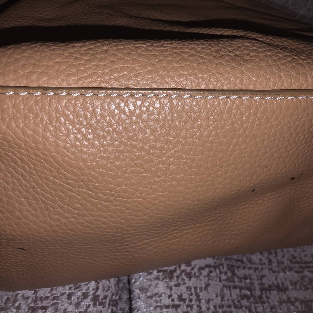 Chico's Tan Leather Tote Bag - Picture 3 of 8